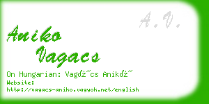 aniko vagacs business card